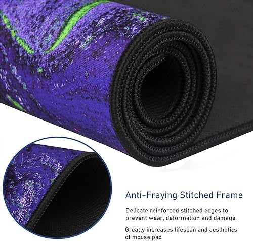 Vista 123 de Alfombrilla de mouse grande para juegos, 31.5 x 15.7 x 0.12 pulgadas, alfombrilla de mouse extendida, antideslizante, resistente a derrames