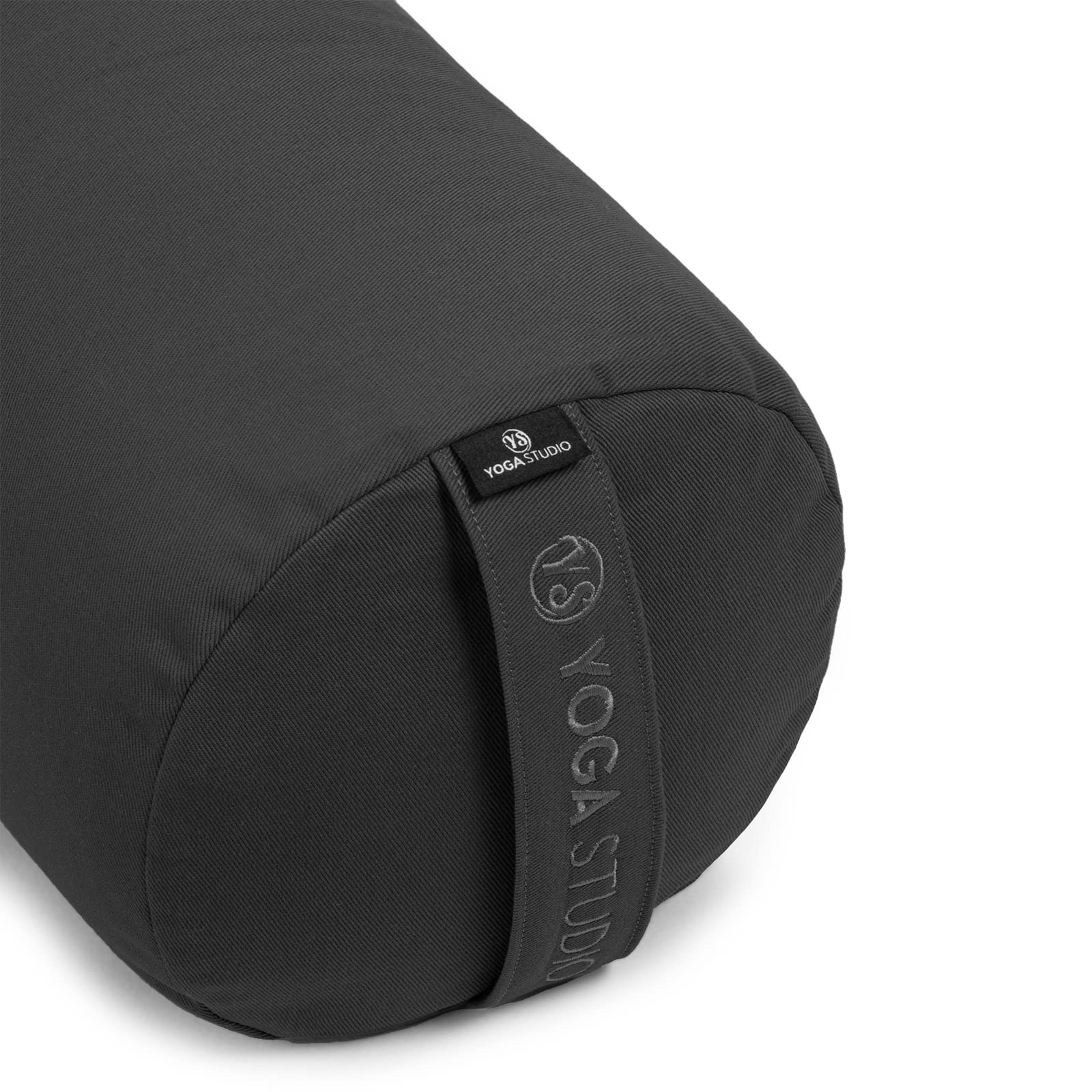 Yoga Studio Cojín de yoga | Relleno de cáscaras de trigo sarraceno orgánico de la UE | (certificado GOTS) | Funda exterior de algodón orgánico extraíble y lavable | Ideal para yoga, meditación