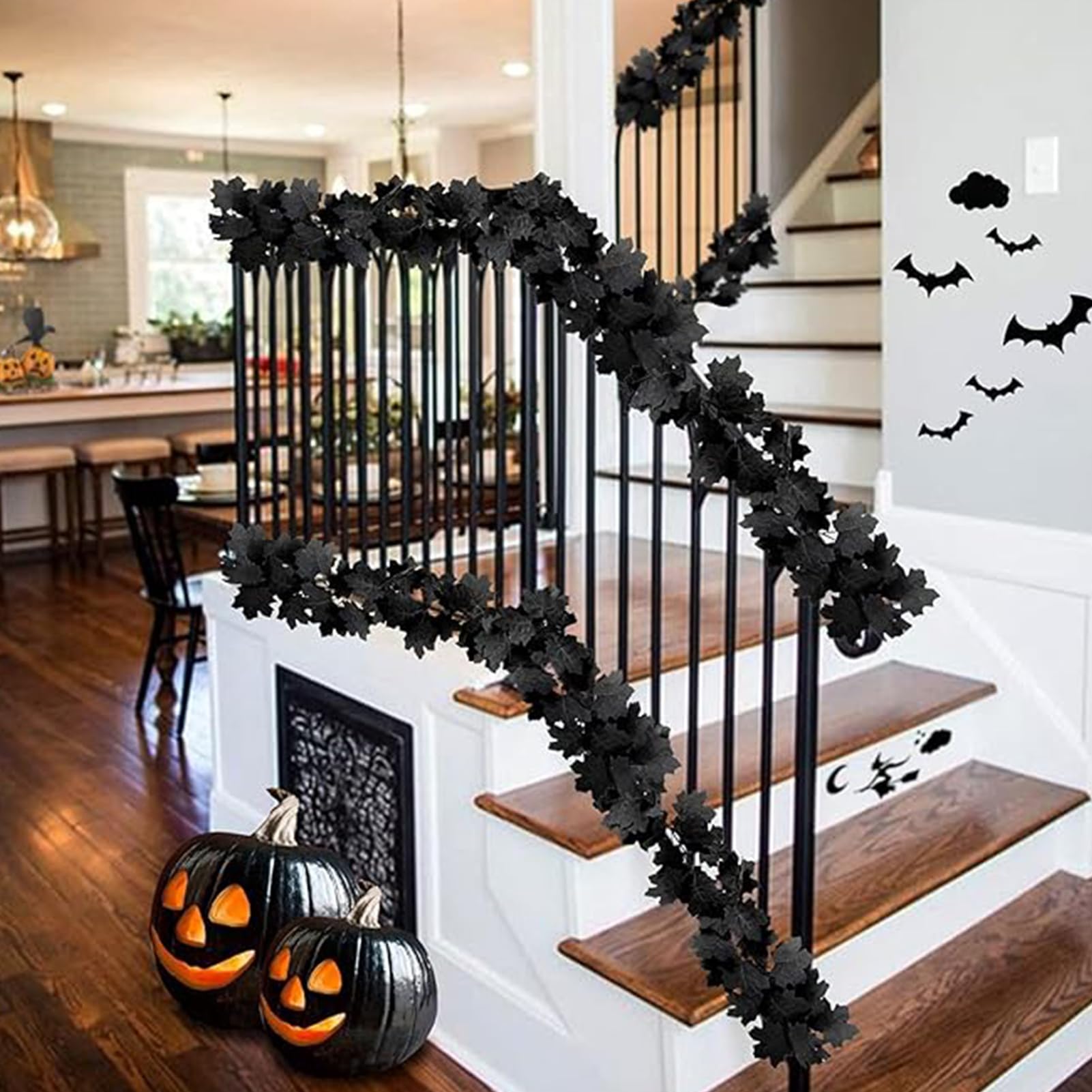 ro?liny Halloween, sztuczna jesienna, 2 sztuki, dekoracja domu, drzwi, do biura, stó?, do ogrodu, imprez?, kuchni?