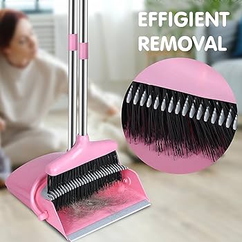 Amazon.com: Broom and Dustpan Set, Broom with Dustpan Combo