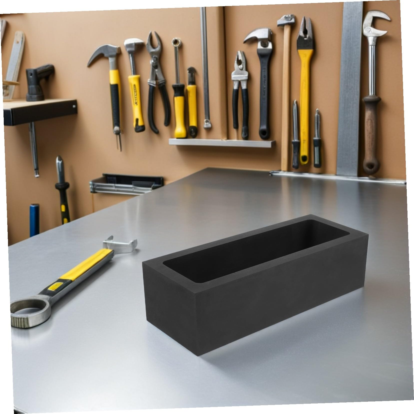Graphit Barrenform für Metallschmelze 5kg, Schwarz