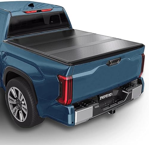 Vista 18 de Perfit Liner FPR - Cubierta Tonneau rígida de perfil bajo para caja de camioneta de cuatro pliegues, compatible con Toyota Tundra 2022-2026, caja