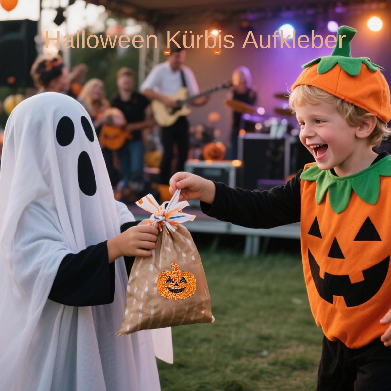 Naklejki Halloween Halloween Naklejki w Rolce z Dynią | 500 Sztuk Materialow Plastycznych Na Halloween Dla Dzieci I Mlodziezy Do Zabaw Kreatywnych Gier Klasowych Oraz Rzezbi