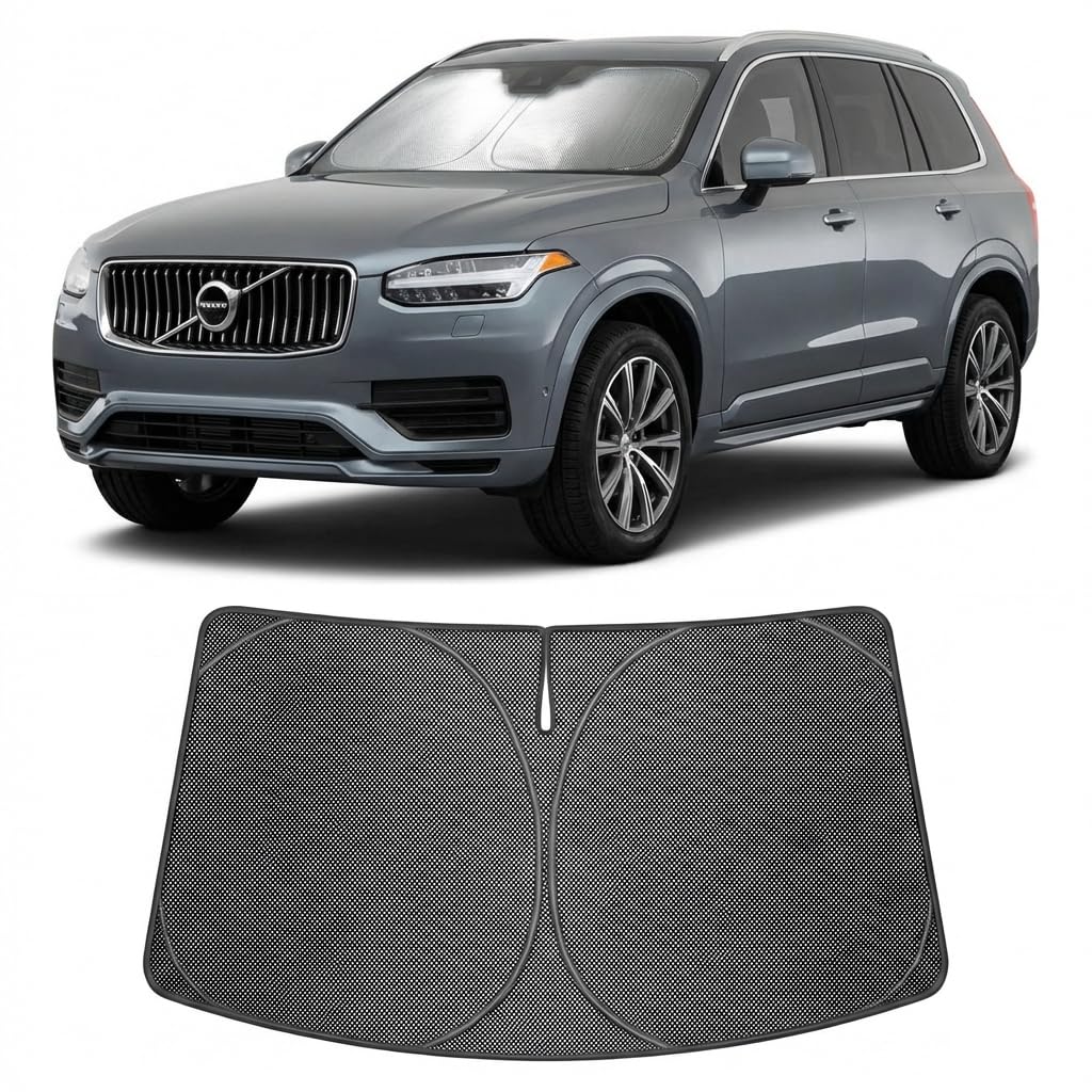 Proadsy Custom Fit 2016-2026 Volvo XC90 Windshield Sun Shade, Blocks Heat