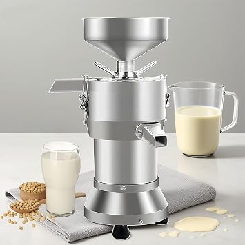 High Performance Soy Milk Maker 1800w, 70kg/H Stainless Steel Mill for Restaurant, Kitchen, for Fresh Milk, Nut Drinks, Tofu Production, Hygienic, Easy to Clean