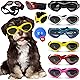 犬用サングラス uvカット 犬 ゴーグル 小型犬 サングラス 中型犬 犬用メガネ 折りたたみ 犬の眼鏡 軽量 調整可能 水泳 曇り止め 防塵 防風 紫外線対策 アウトドア 散歩 お出かけ用 猫 ペット メガネ 目の保護 写真撮影 アクセサリー ペット用品 (ブラック)