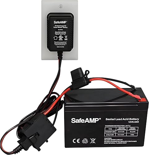 Miniatura 2 de Batería de repuesto y cargador de 12 voltios para vehículos con ruedas eléctricas, paquete combinado