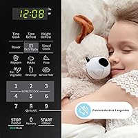 Vista 4 de COMFEE' EM720CPL-PMB - Horno microondas para encimera, con encendido/apagado de sonido, modo ECO y botones sencillos de un solo toque, 0.7 pies Negro