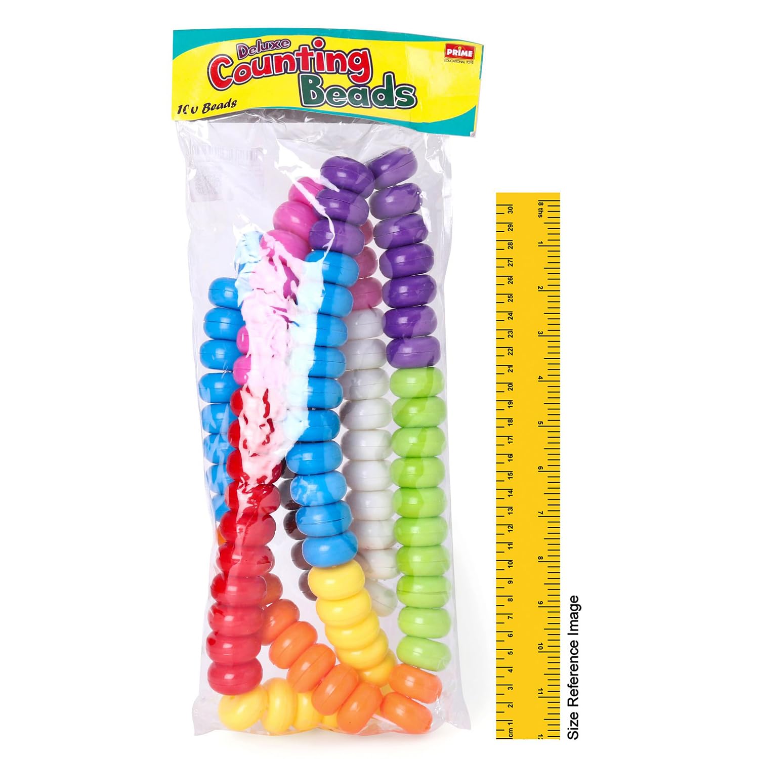 Prime 100 Counting Beads Jumbo Size for Kids, Age 3+, Multicolour - Image 6 thumbnail