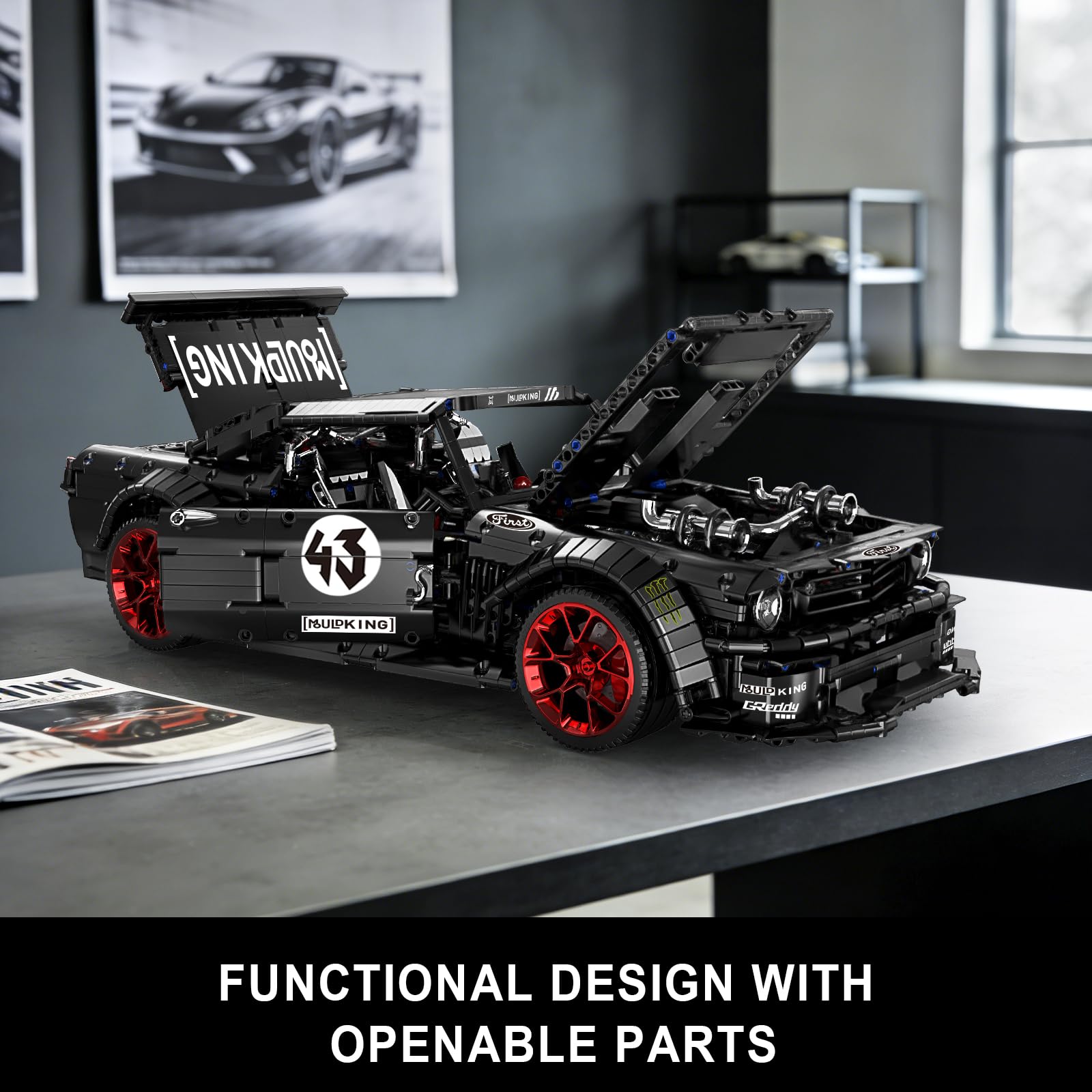 Mould King 13108 Technik Supercar Modell, Statisches Formel-Rennwagen Bausatz, Detailreiches Auto-Set für Erwachsene & Jugendliche ab 14 Jahren (3201 Teile)