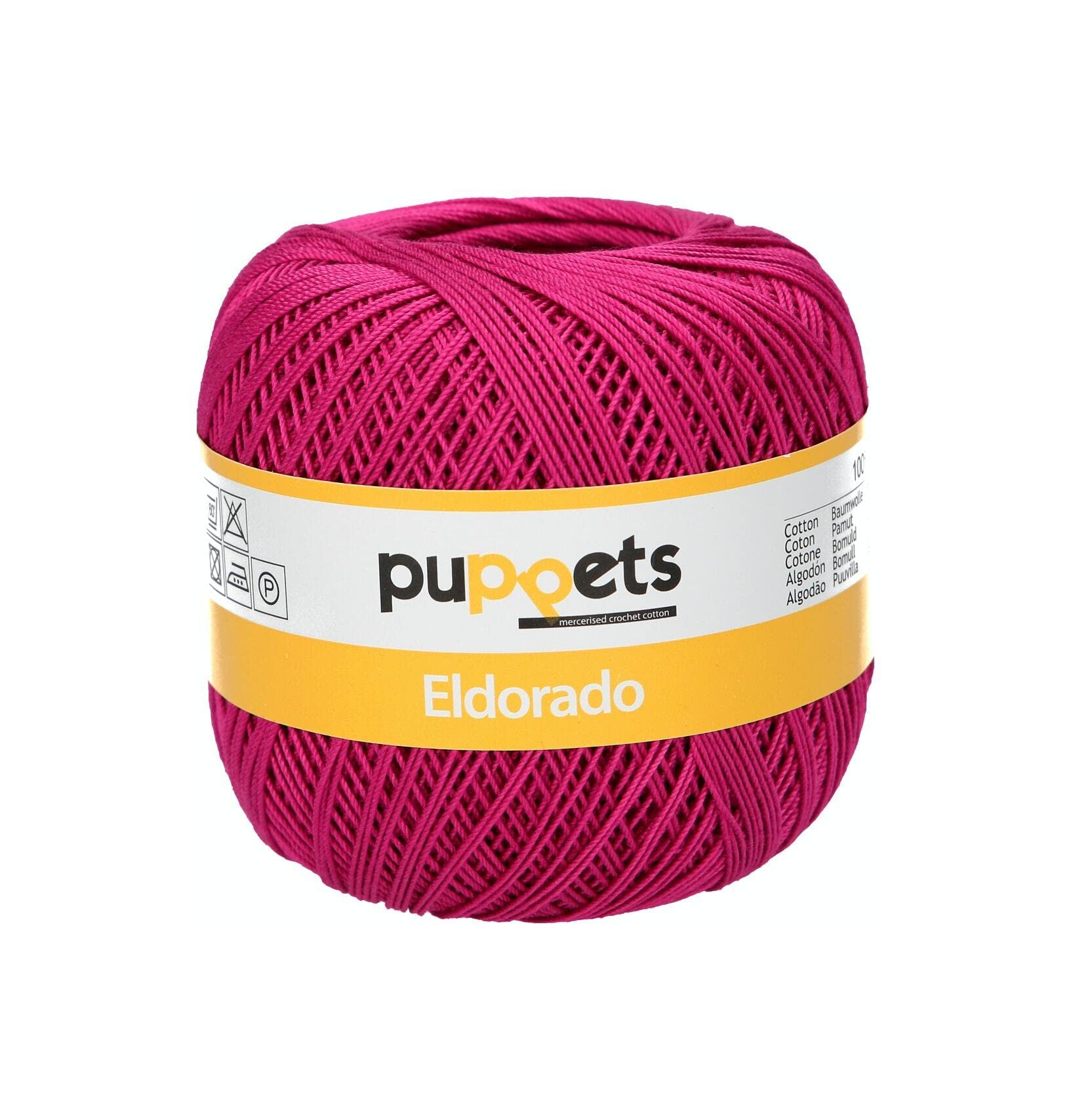Puppets Eldorado, 10 Gauge, 50 g, Length: 265 m, 89 Crochet Yarn