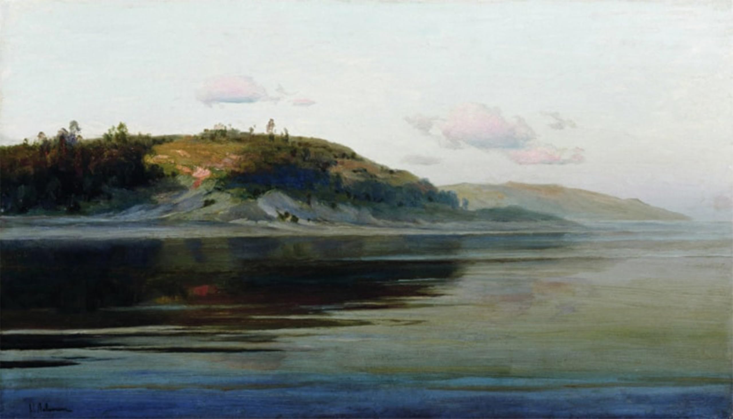 ARTXLXXBN Famous Painting Art Wall Decor Abstract Art Picture Summer Evening. River Isaac Levitan Animal Pictures for Home Decor 60x90cm
