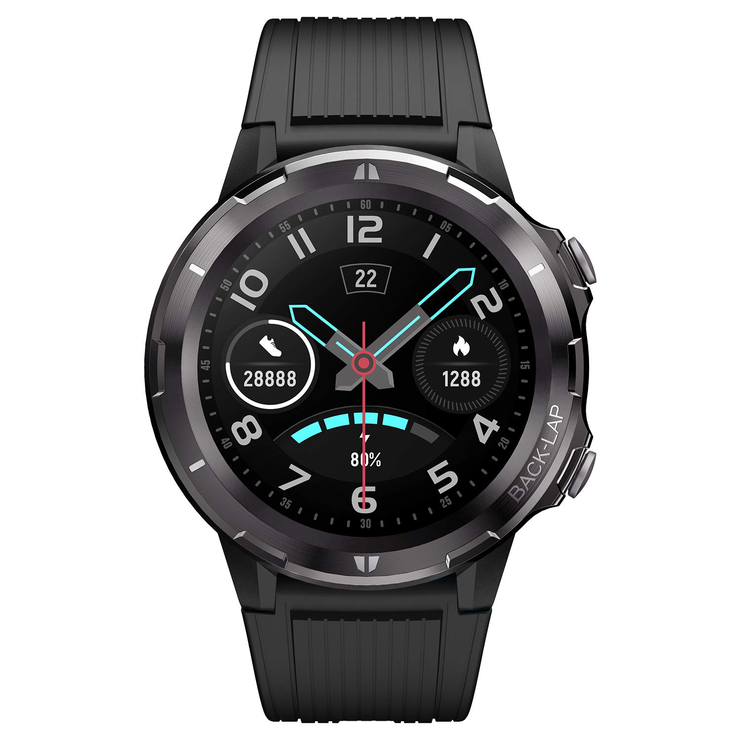 LETSCOM Smart Watch, Fitness Tracker with Heart Rate Monitor, IP68 Waterproof Smartwatch 1.3" Touch Screen, Activity Tracker Step Counter Sleep Monitor Message Call Pedometer for Women and Men