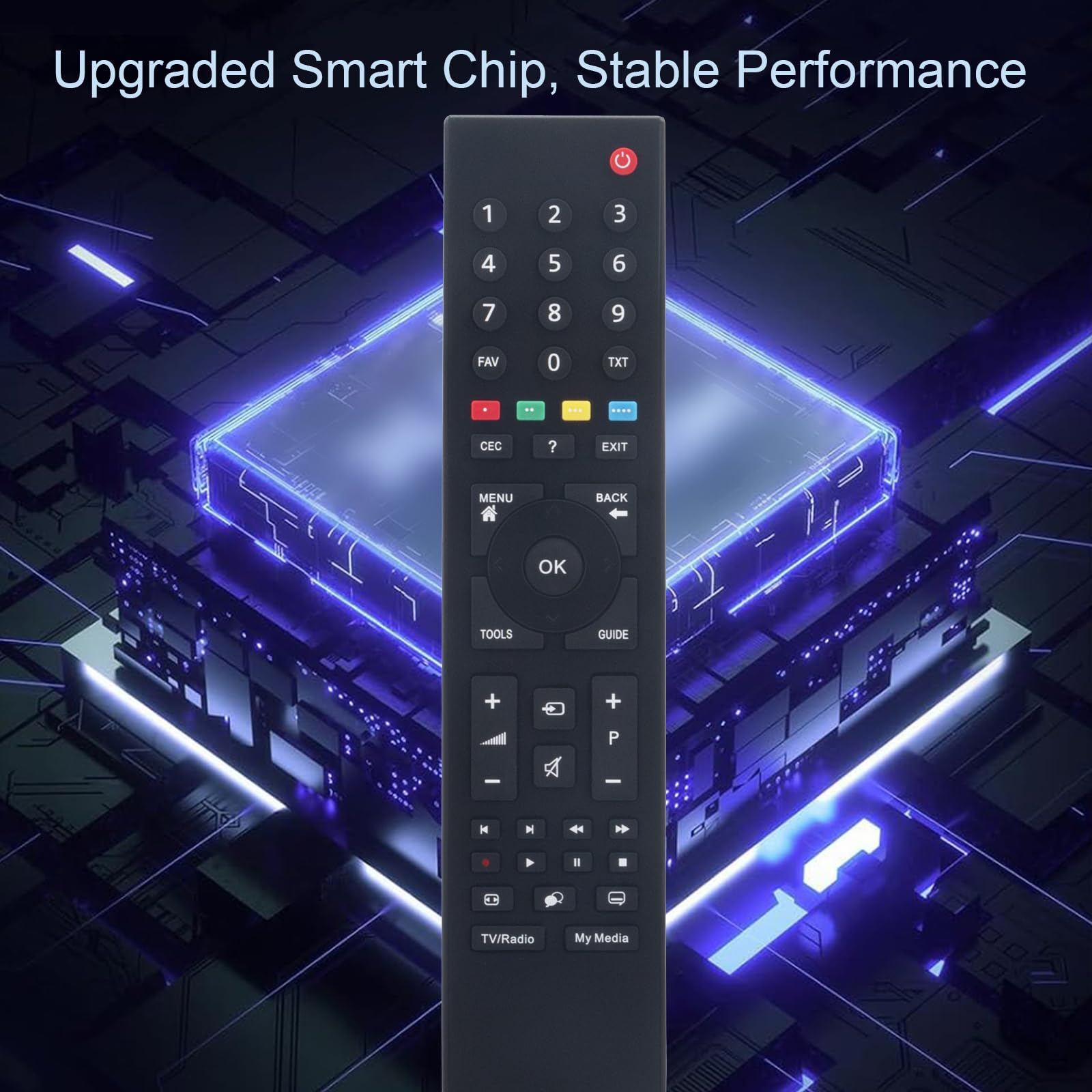 Grundig TV RC3214803/01 TP6187R-P1 Replacement Remote Control Compatible with RC3214803/03 TP6187R 22VLE4400BM 22VLE4520BF 28VLE5401BG 32VLE5500WG 40VLE520BG G 40VLE520BG G 40VLE5401BG 32VLE5500WG