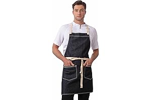 Sturdy and Stylish Denim Chef Apron: The Chef Works Unisex Ridgewood
