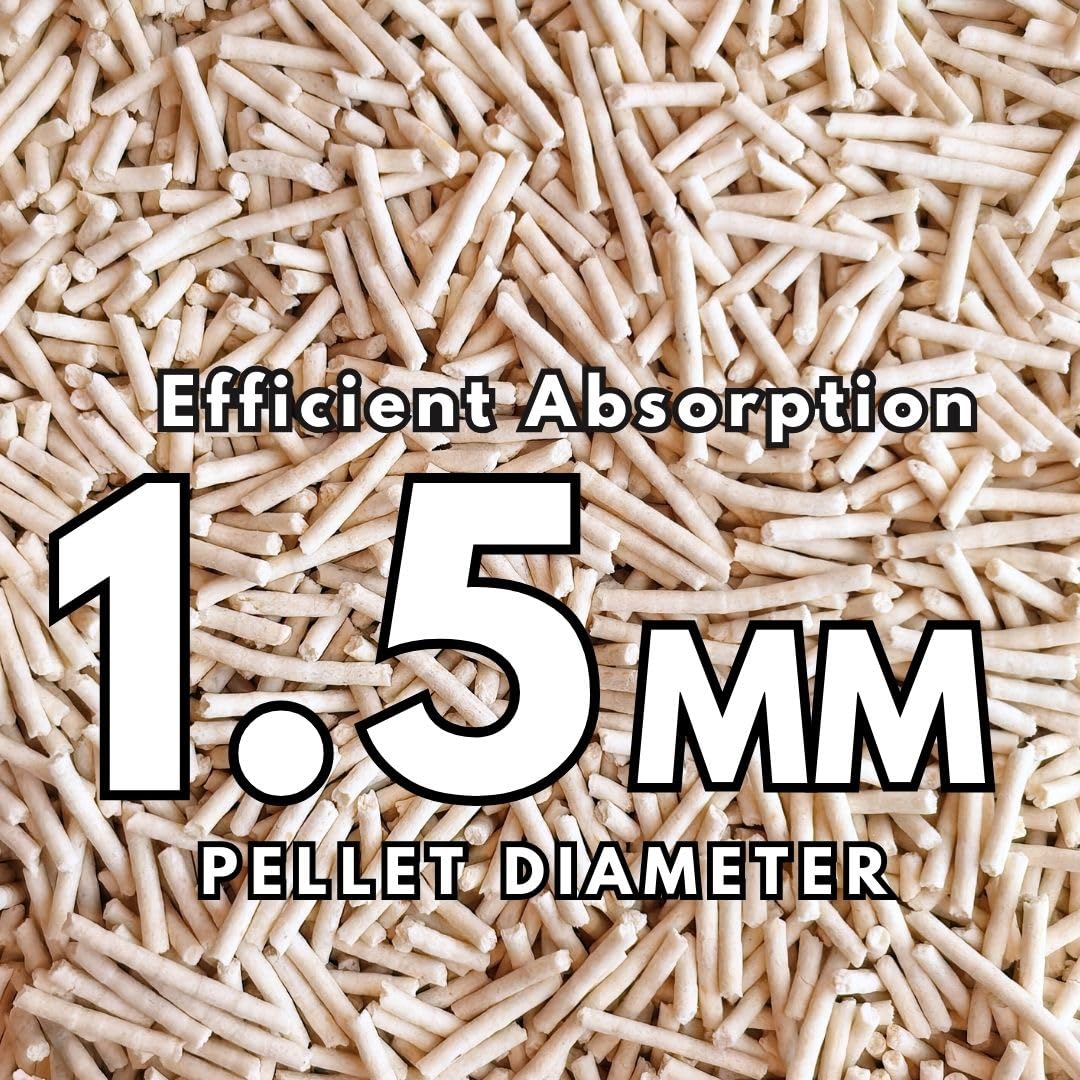 Tofu-Katzenstreu auf Erbsenbasis, staubfreies Katzenstreu, geringe Verfolgung und natürliche Geruchskontrolle, spülbar (4 Beutel, Original (parfümfrei))