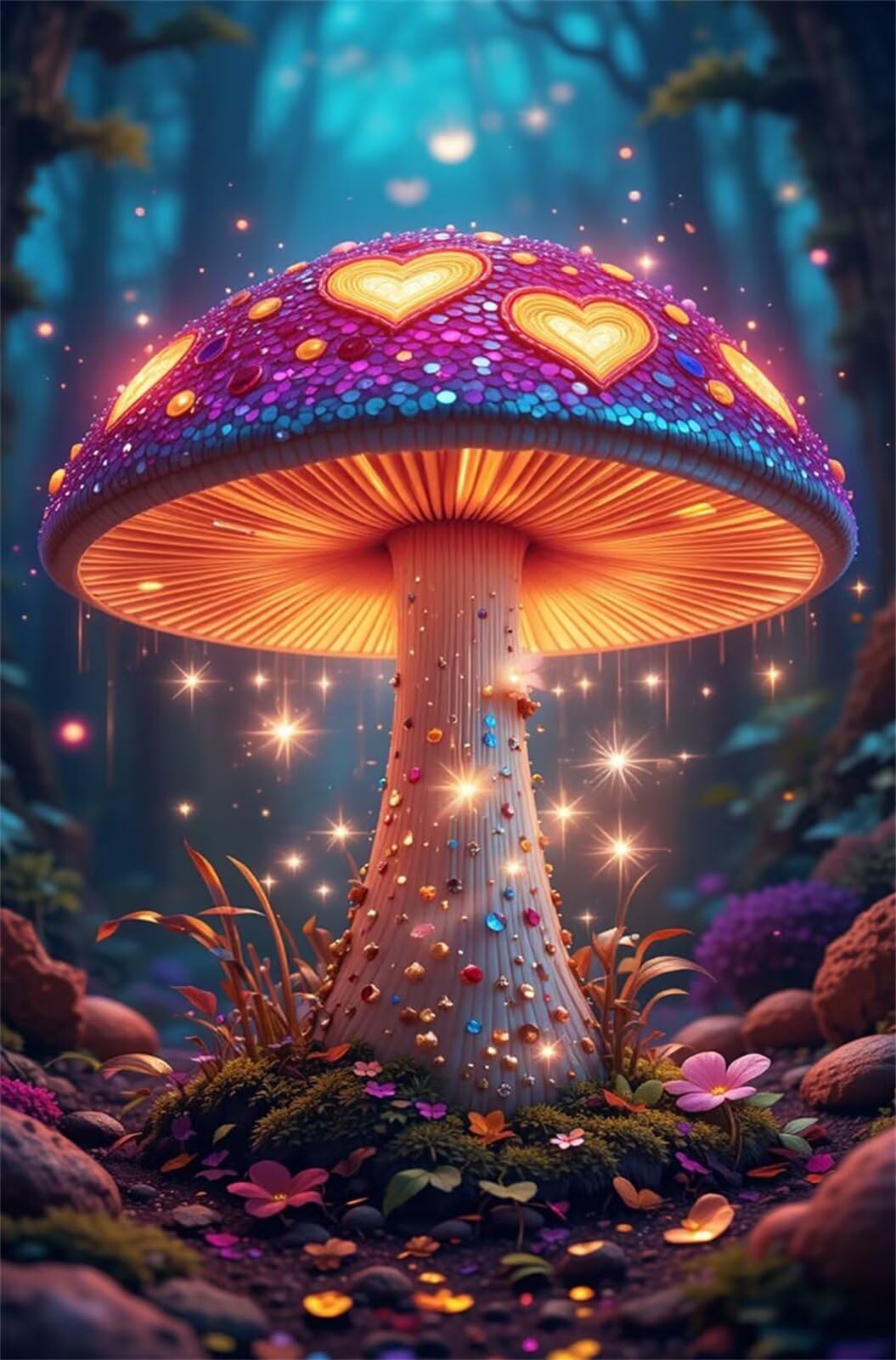 Funghi Sogni - Puzzle 3000 Pezzi per Adulti 122x81cm | Passatempo Rilassante e Antistress | Arte da Parete e Decorazione Casa