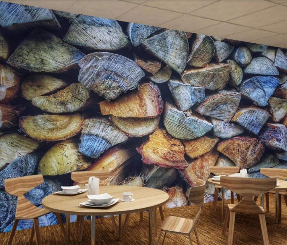Papel Pintado Mural 3D Bloque De Madera Estaca De Madera Estilo Industrial Papel Pintado Mural 3D Papel Pintado De Pared Carteles De Pared Pegatina De Pared Borde Autoadhesivo Ladrillo Baño Dormitori