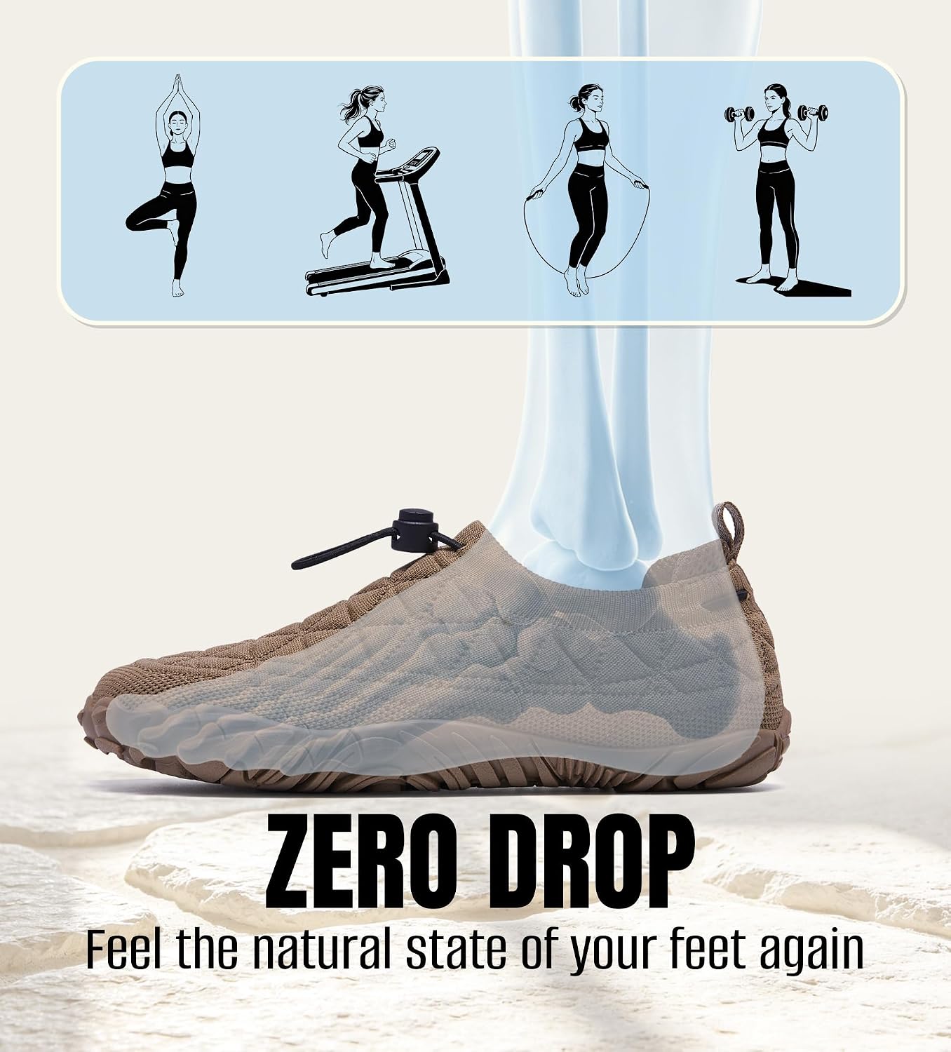 Minimalist Barefoot Shoes for Women Men Wide Toe Zero Drop Lightweight Casual Sneakers