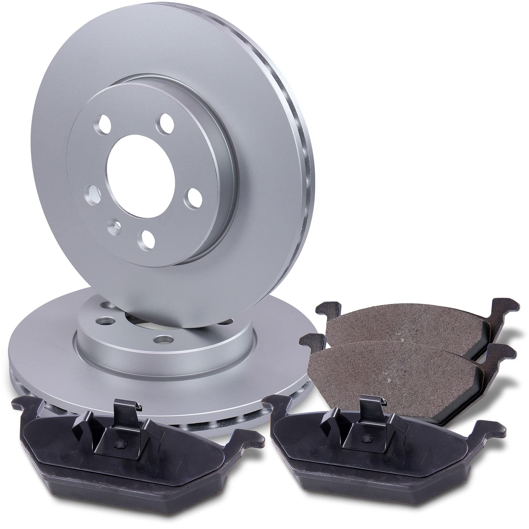 BESTPRICE Juego de frenos eje delantero incl. discos de freno Ø 256 mm ventilados + pastillas de freno delanteras