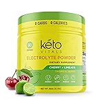 Keto Vitals Electrolytes Powder | Keto-Friendly Electrolytes with Potassium, Magnesium, Sodium, Calcium | Keto Electrolytes Supplement Energy Drink Mix | Sugar-Free, Zero Calories, Zero Carbs
