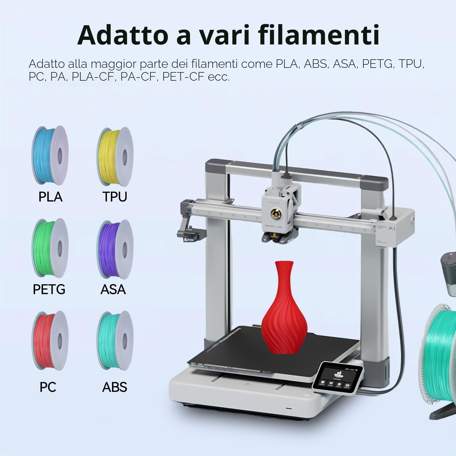 UniTak3D X2D/A1/P2S Double Sided PEI Piattaforma 257 * 257mm,Smooth+Textured Build Plate, Bed Plate Compatible with Bambu Lab X2D/A1/X1/X1C/X1E/P1P/P1S Stampanti 3D-Flexible Magnet NOT Included