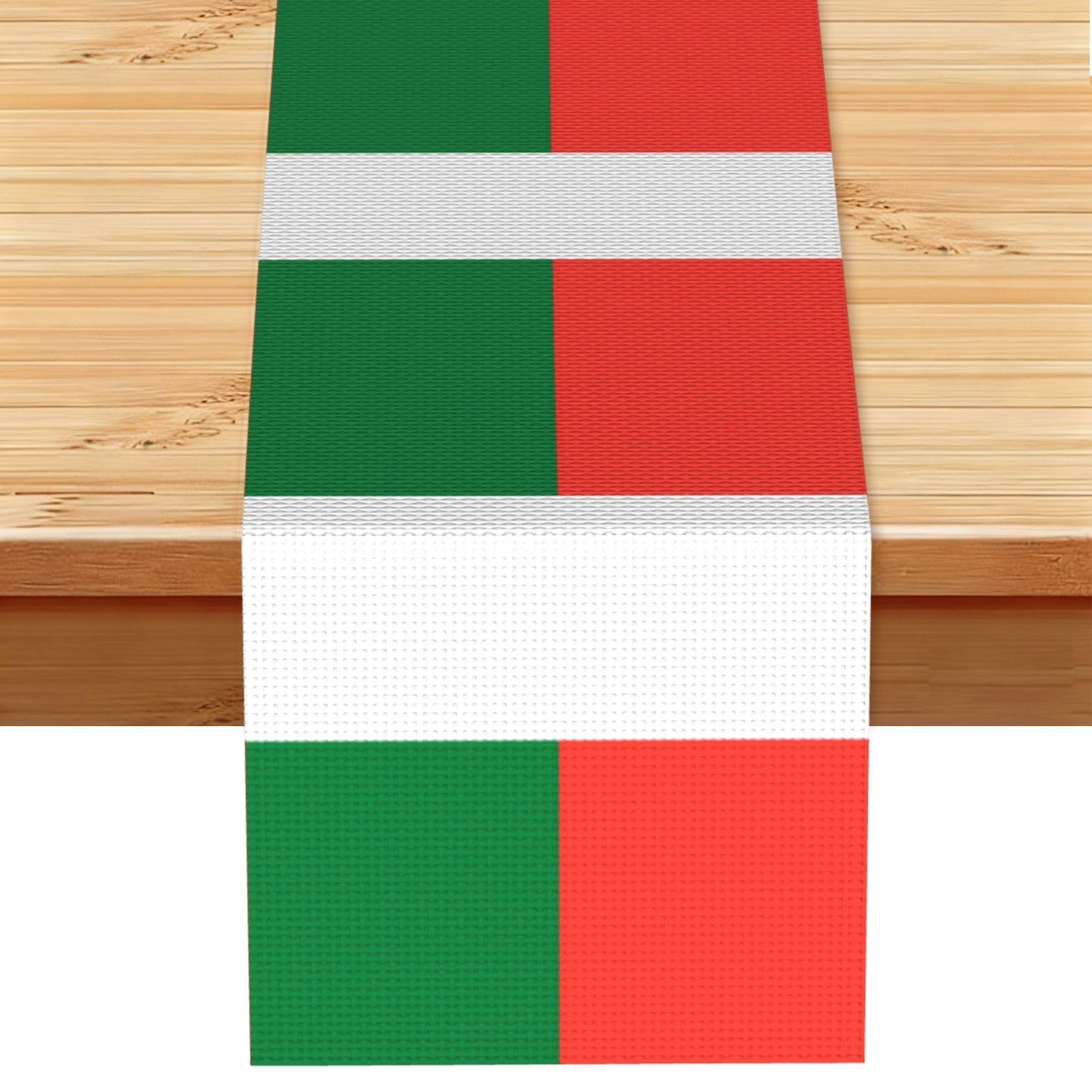 Flag of Madagascar Table Runner 13x72 Inch Dining Decor