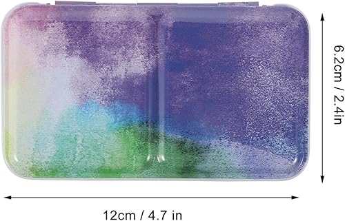 Miniatura 4 de EXCEART 1 Unidades de paleta de acuarela bandeja de mezcla de pintura de color de agua Soporte de pintura bandeja de pintura de mezcla vacía de