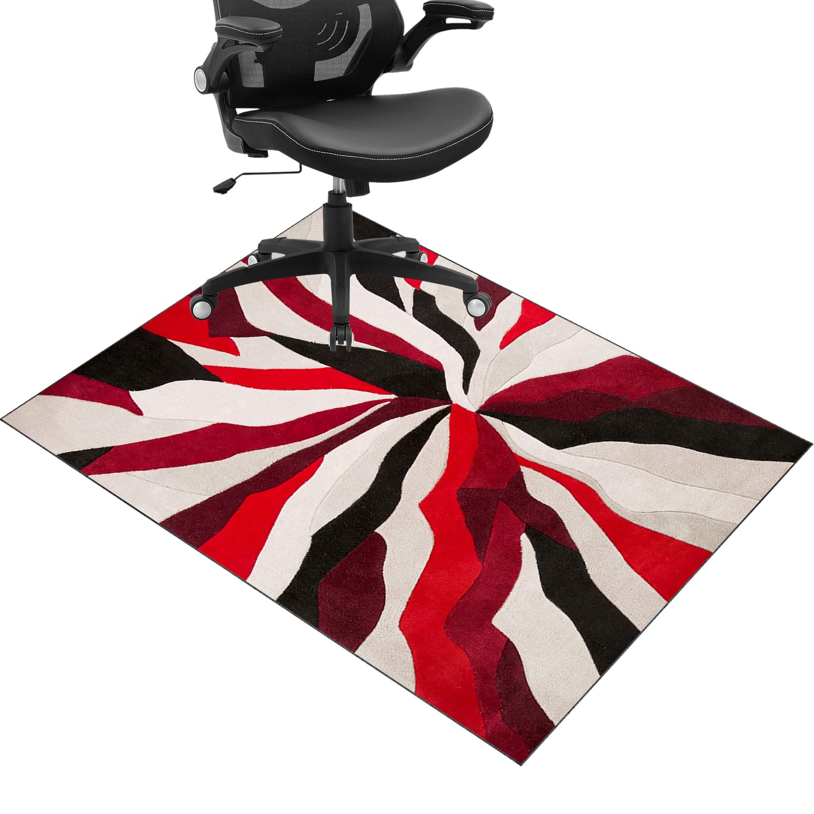 JaevKwzy Floor Protector for Office Chair, Office Chair Mat for Carpeted Floor, Floor Mat, Gaming Chair Mat Non-Slip Protective, Carpet Protector for Low, Standard and Medium Pile Carpets 90 x 120 cm
