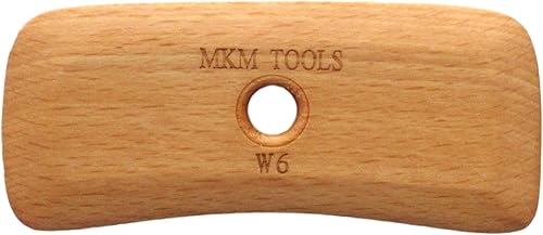 Miniatura 7 de MKM Pottery Tools Mini costilla de madera serie Craftsman (W0a)