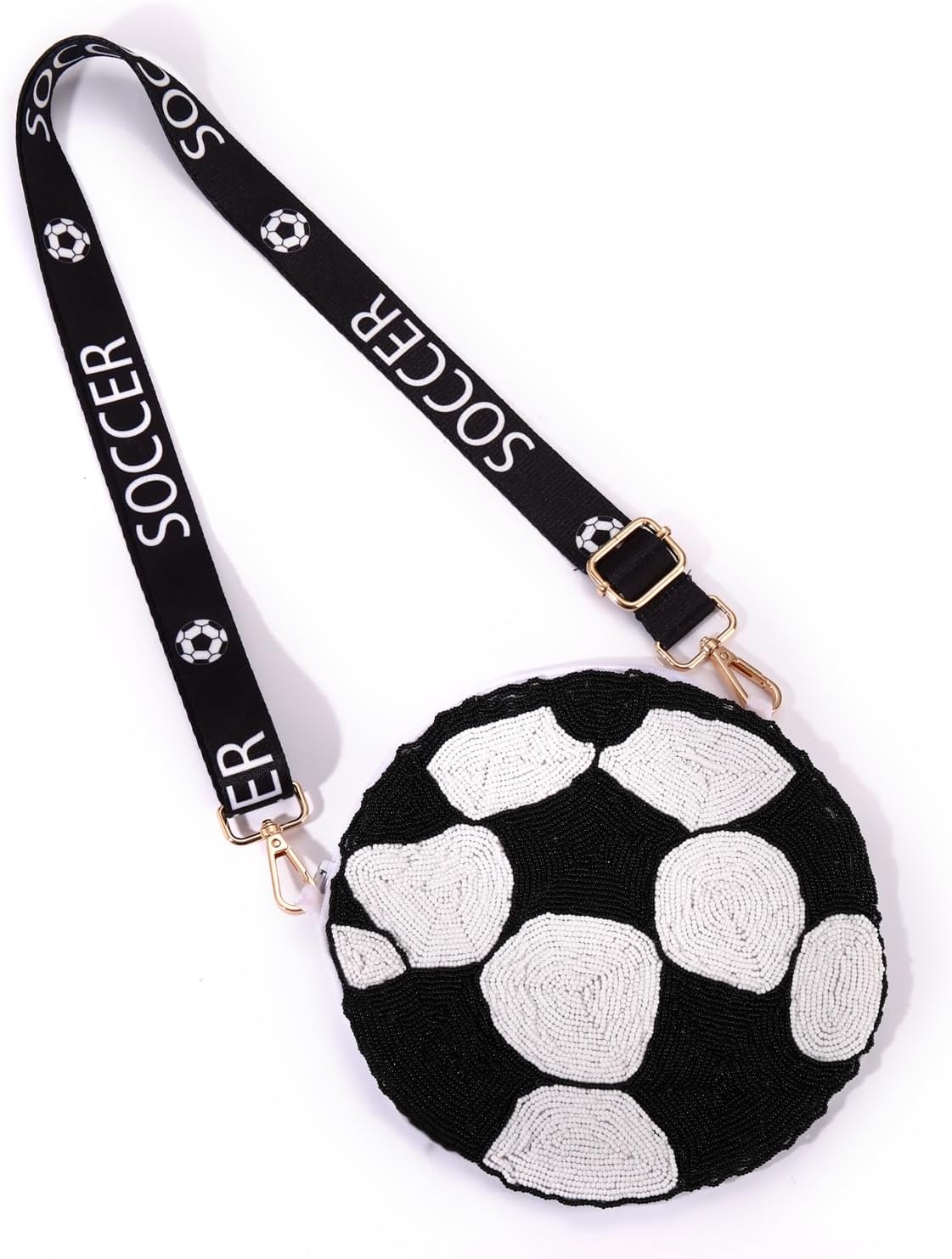 Beaded Sports Purse for Women Baseball Football Crossbody Purse Game Day Shoulder Bag Football Baseball Mom Fans Gifts