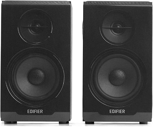 Miniatura 2 de Edifier R33BT - Altavoces de computadora Bluetooth activos - Altavoz de estantería 2.0 - Monitor de estudio alimentado, negro, par