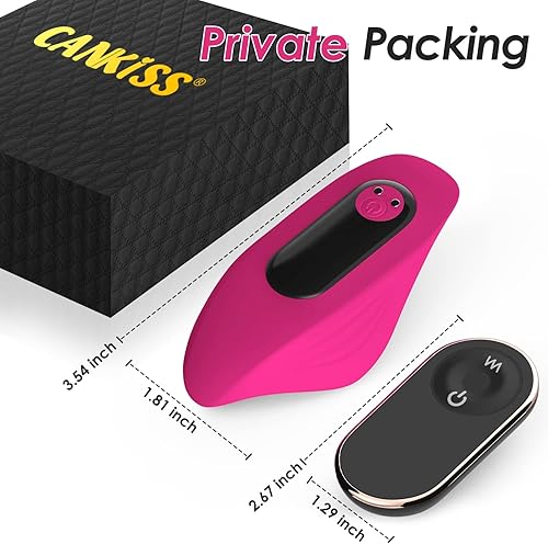 Miniatura 6 de Vibrador portátil con control remoto para mujeres vibrador de mariposa de punto G clítoris con 9 vibraciones juguete sexual para mujeres y parejas