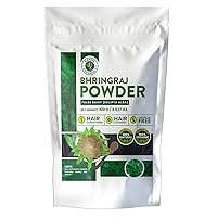 Vista 1 de Bhringraj - Polvo o margarita falsa (Eclipta Alba) 3.53 oz (3.5 onzas) 100% natural, orgánico, suplemento de hierbas, acondicionador