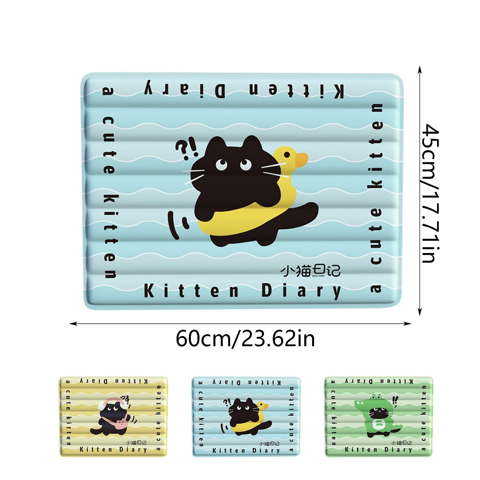 Generico Tappetino Refrigerante Cane, 60x45cm Tappeto Rinfrescante per Cani Gatti, Cuccia Refrigerante Lavabile, Cuscino Raffreddamento in Nel Caldo Estate, per Animali di Piccola Media Grande