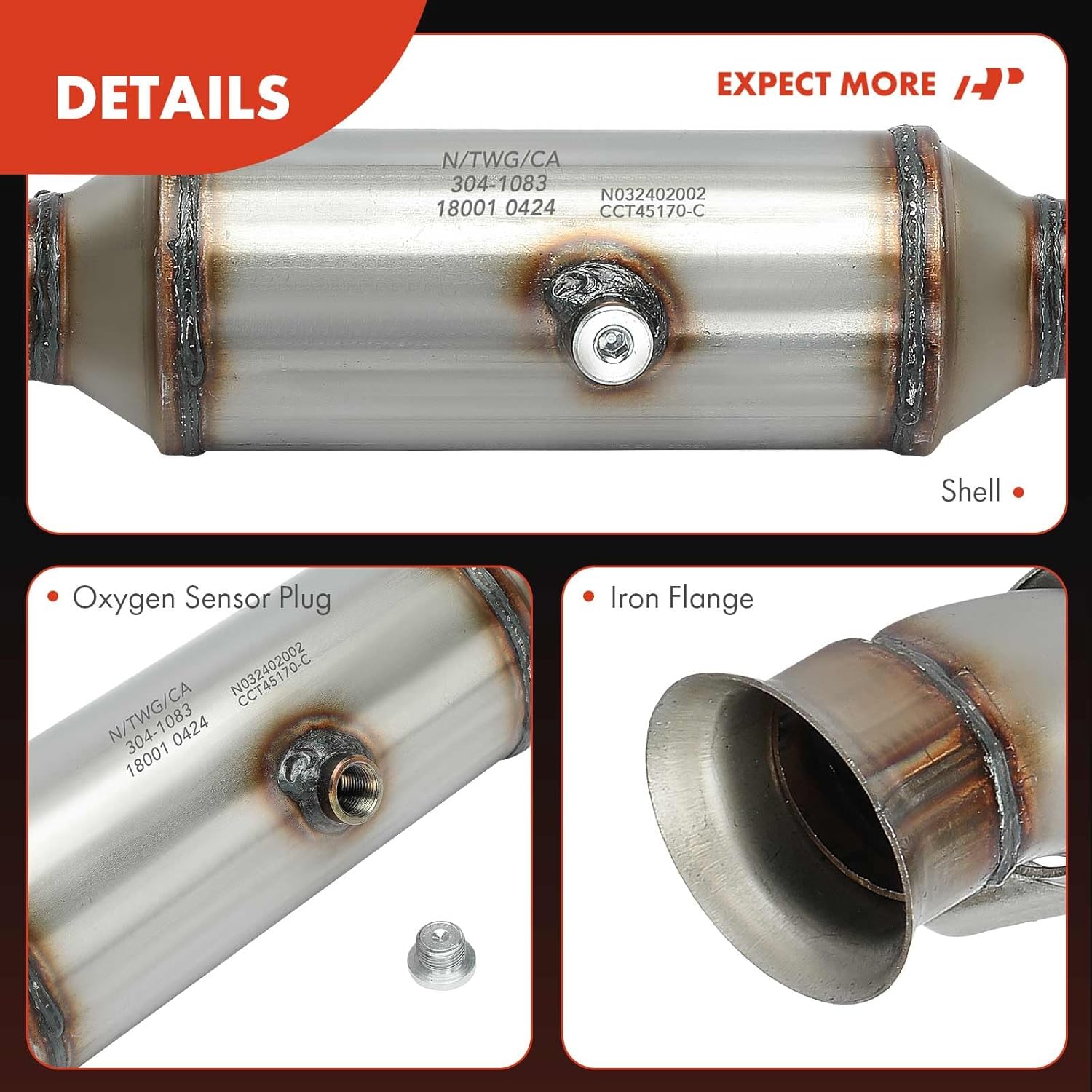 A-Premium Left Catalytic Converter Kit Direct-Fit Compatible with Ford F-150 F150 2015-2020, 3.3L 3.5L, E.P.A. Compliant