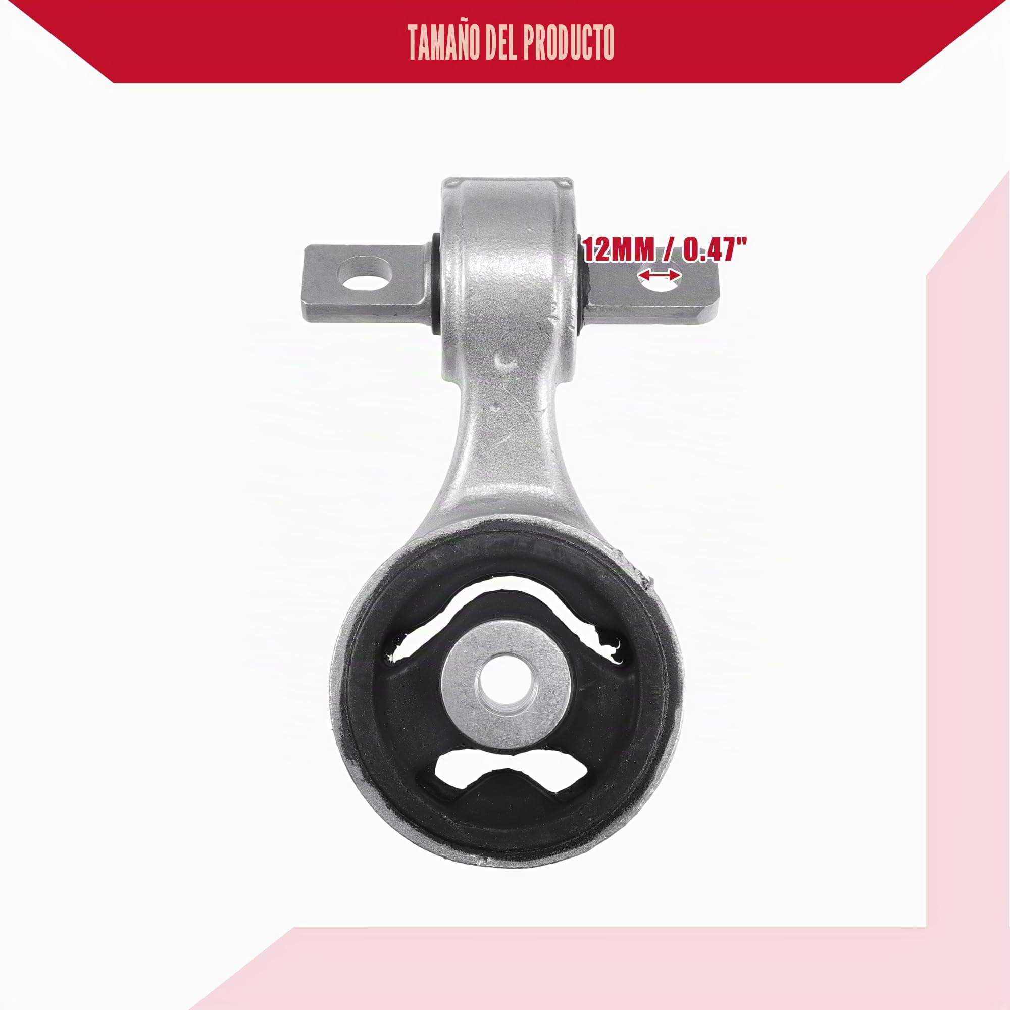 Soporte De Motor Inferior Para Honda Civic VIII Saloon 05-12 | Tambien Para Hatchback FN1 FK2 05+, OE No. 50890-Sna-A02, Material Metal Y Caucho, Color Negro Y Tono Plateado