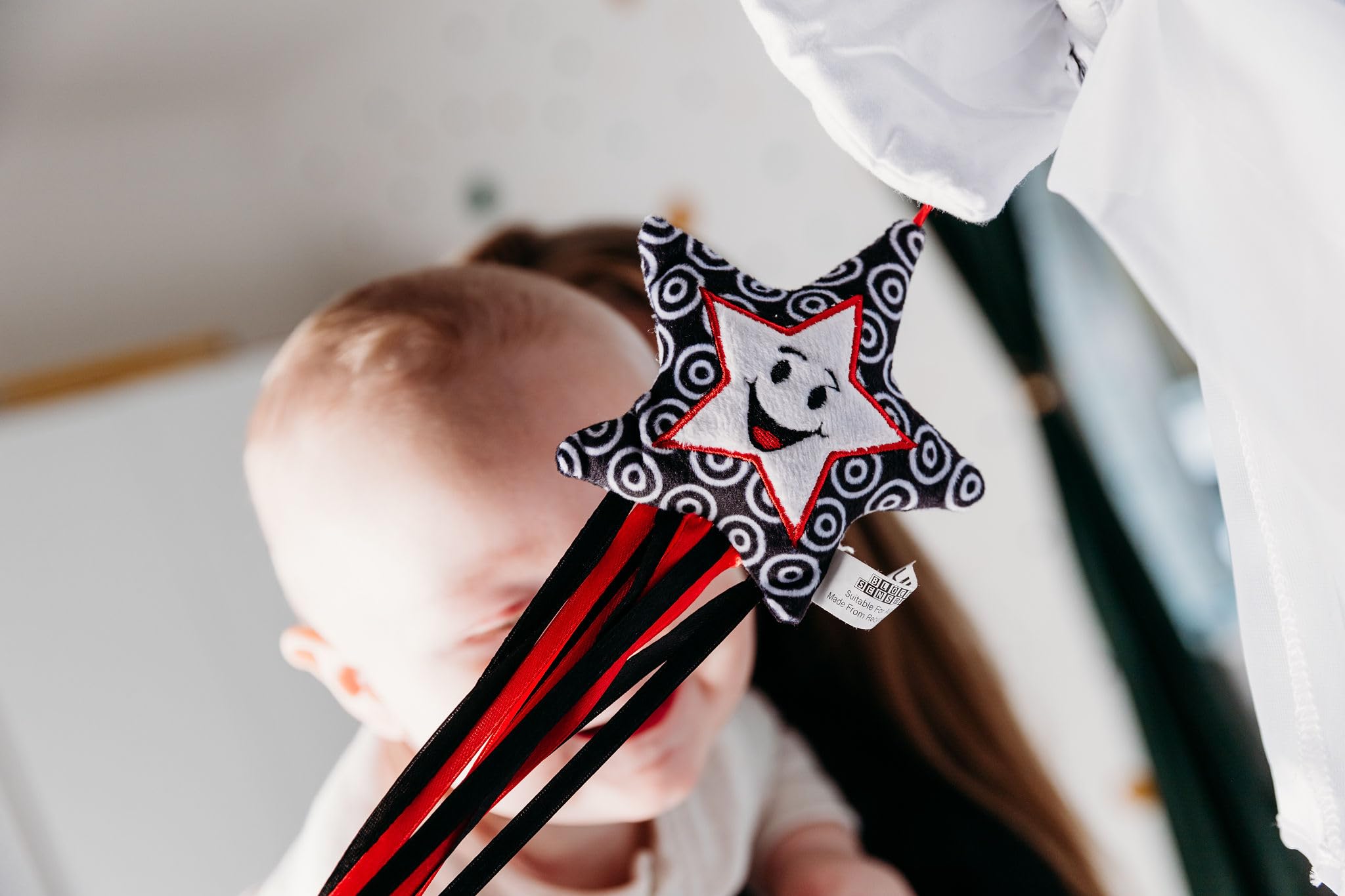 Baby Sensory Star Toy ; Montessori Toys, red, Black and White - Image 4