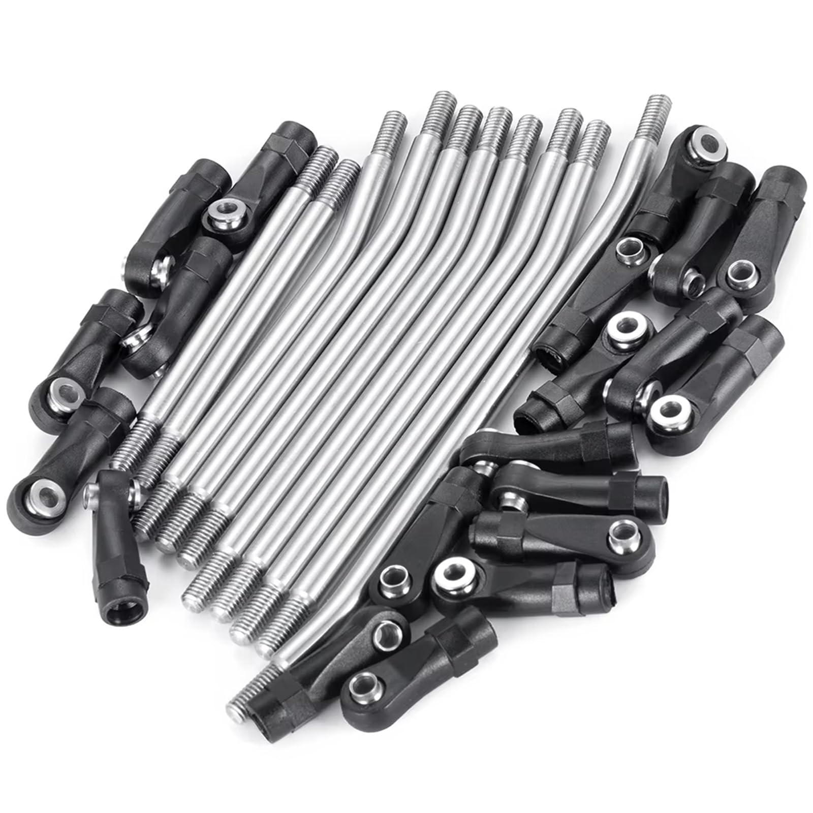 Pièces de voiture RC Pour Element Pour Enduro 1/10 Pièces Voiture RC 10 Pièces Ensemble Liaison Biellette Suspension Inférieure Supérieure Avec Accessoires Voiture Remplacement D'extrémité Boule