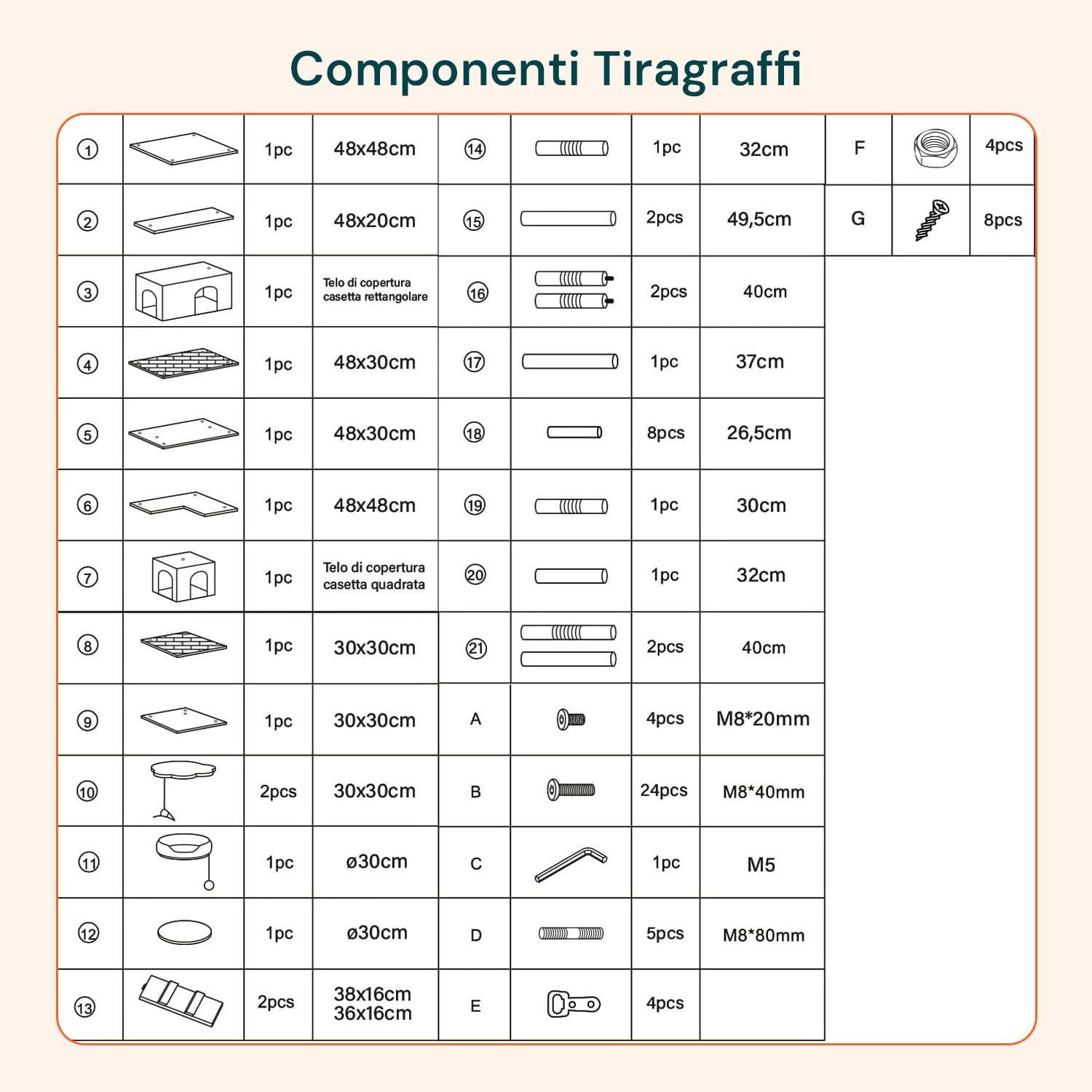 Avilia - Tiragraffi XXL 170cm con Doppia Cuccia per Gatti Adulti, Albero Giochi in Sisal e Peluche, Piatteforme Relax, Ampio e Sicuro per il Massimo Divertimento dei Gatti (Grigio)