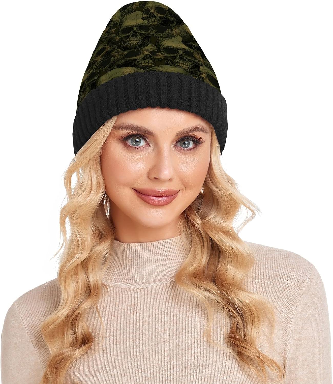 ALAZA Beanie Hat for Men Women,Unisex Soft Warm Skull Knit Cap Winter Hat - Image 7