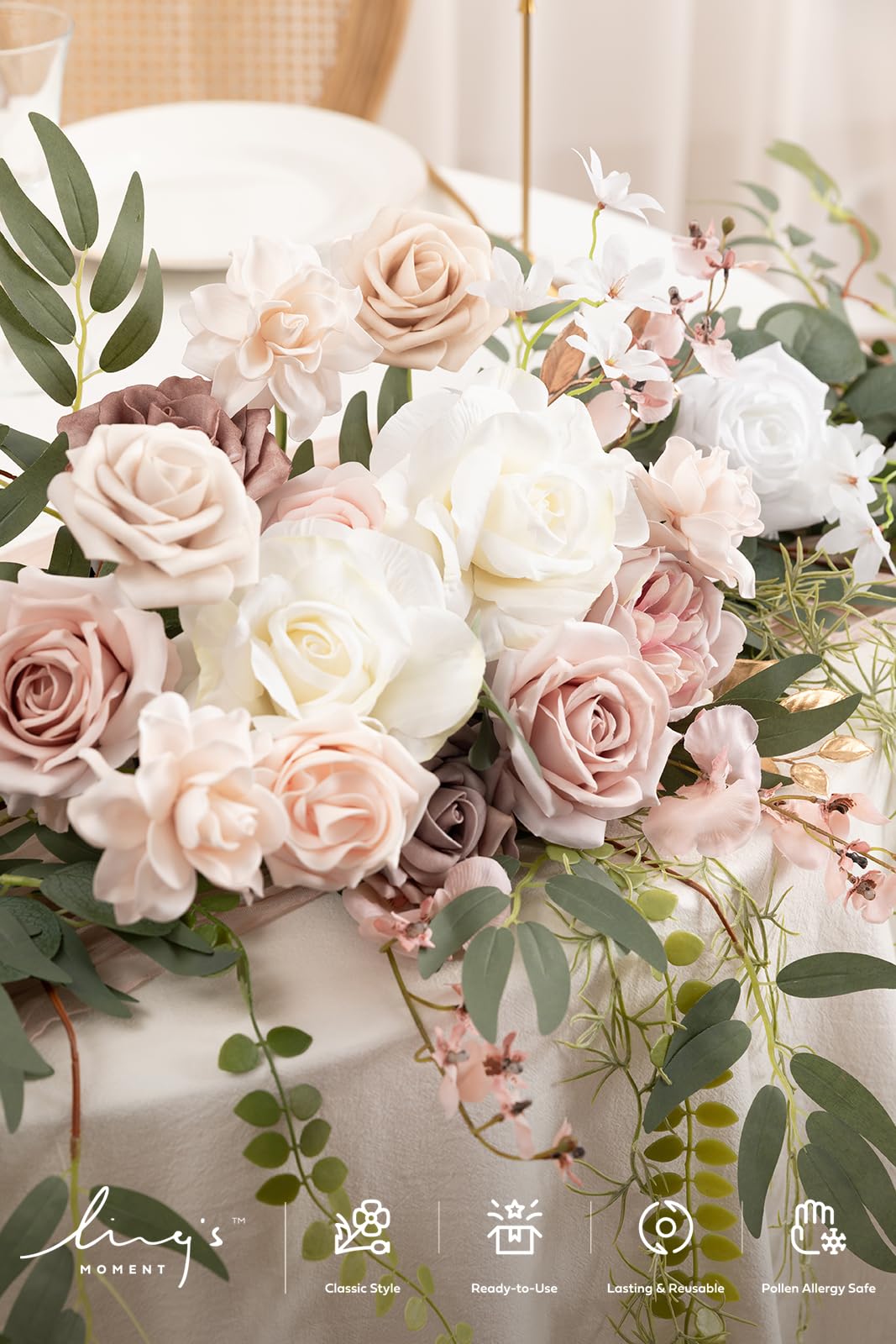 Sggvecsy Lot De 2 Guirlandes De Fleurs De Cerisier Artificielles En Soie à Suspendre Pour Maison, Mariage, Jardin, Fête, Arche, Bureau, Décoration ( Rose