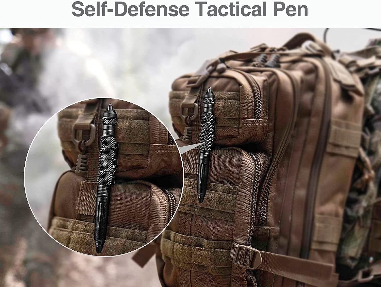 Pack of 3 Aircraft Aluminum Tactical Pen Tungsten Steel Tip Outdoor Survival Tool Emergency Glass Breaker in Car