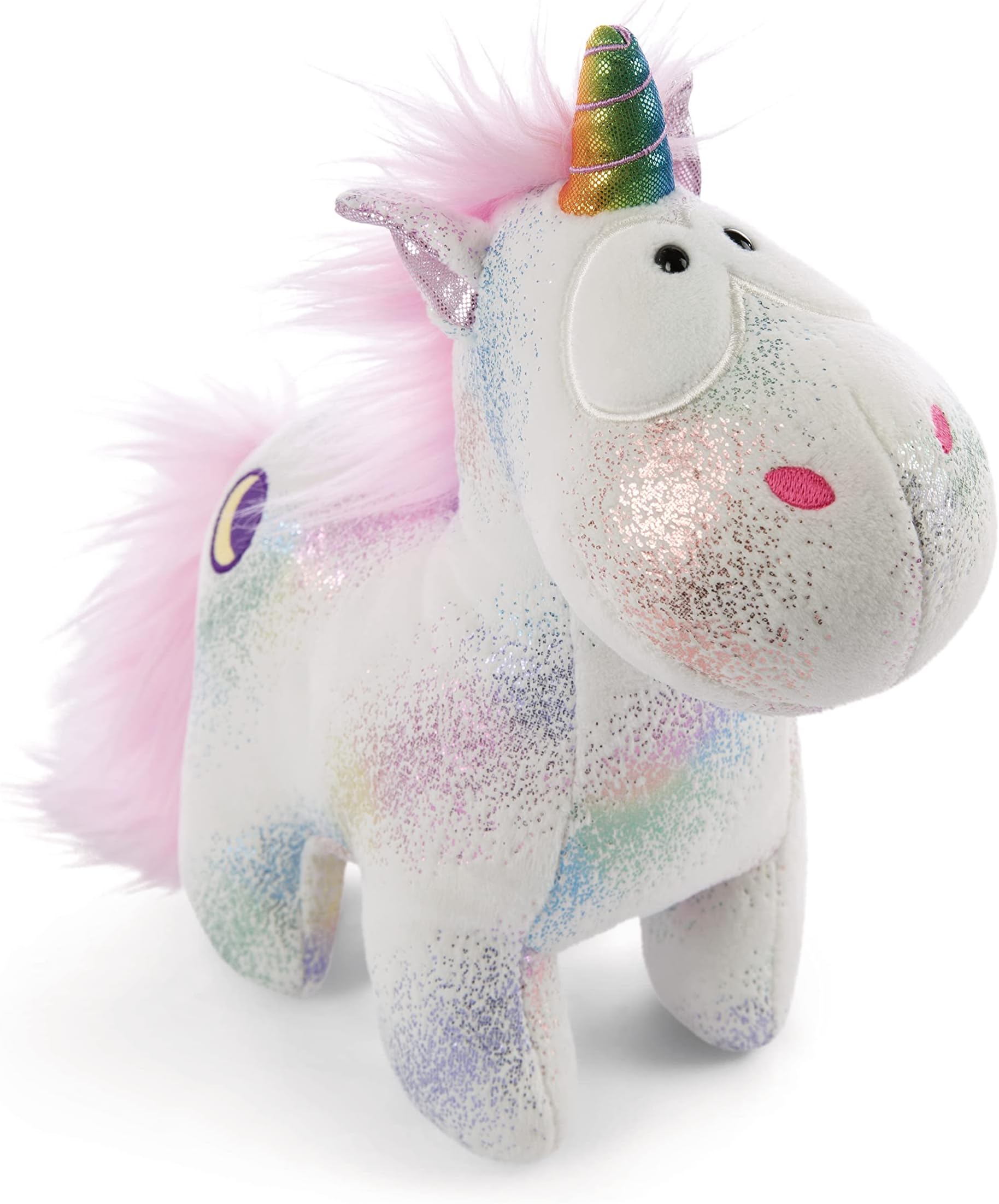 NICI Cuddly Toy Unicorn Moon Keeper 22 cm - Soft Plush Stuffed Toy for Cuddling and Playing, Plush Toy for Children & Adults, 48629, Great Gift Idea, White