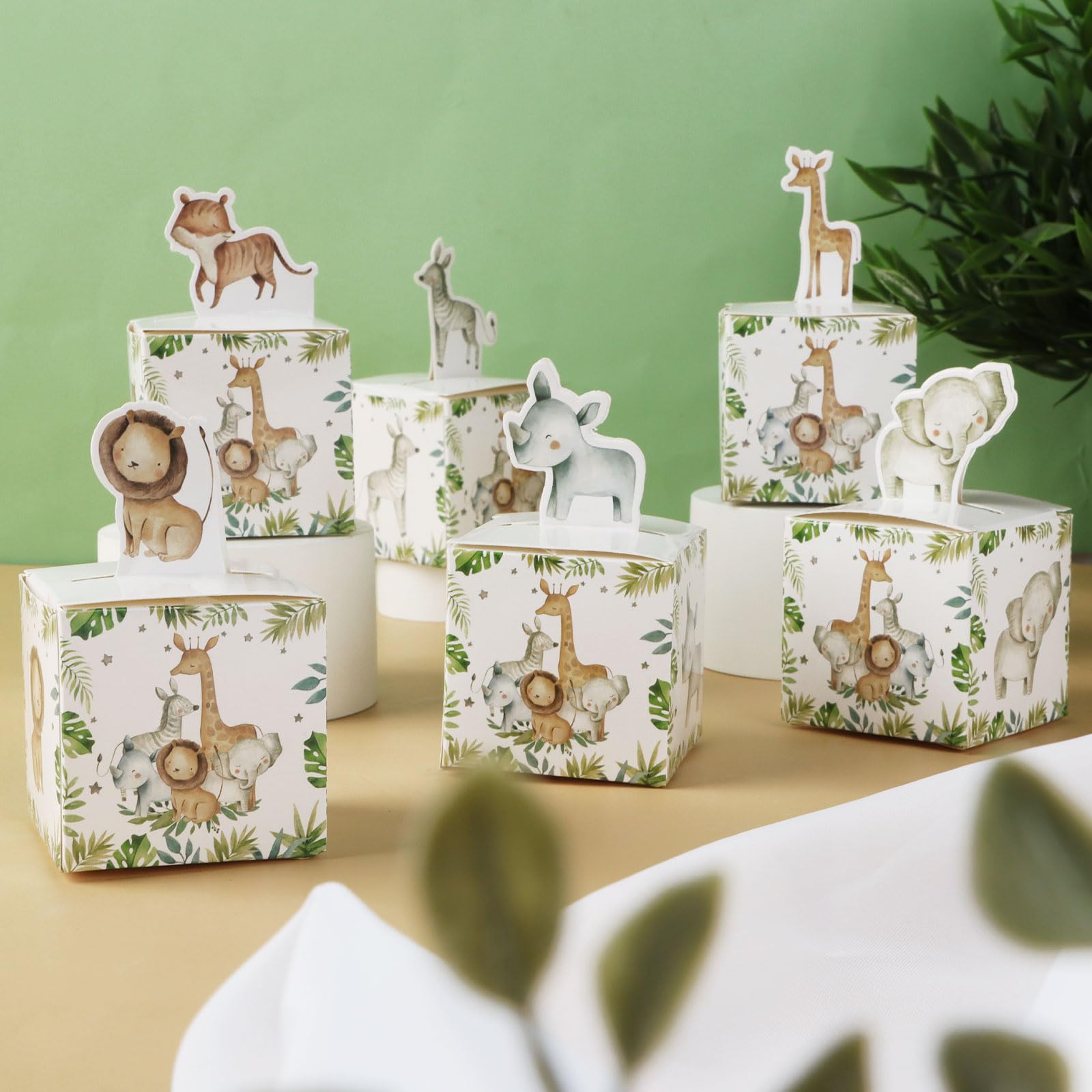 24 Stück Geburtstags-Geschenkboxen Mit Dschungel-Tieren – Perfekt Für Den 1. Oder 2. Kindergeburtstag