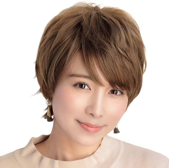 Amazon ウィッグ フロランタンショート 部分手植え 日本製ファイバー使用 クール系スマートショート ベリーショート 全5色 フルウィッグ 通販