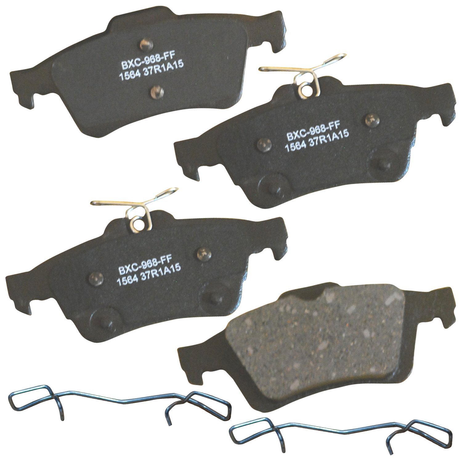 Bendix Premium SBC1564 Ceramic Rear Brake Pads for Ford C-Max 2017-2013, Escape 2016-2013, Focus 2018-2012, Transit Connect 2022-2014