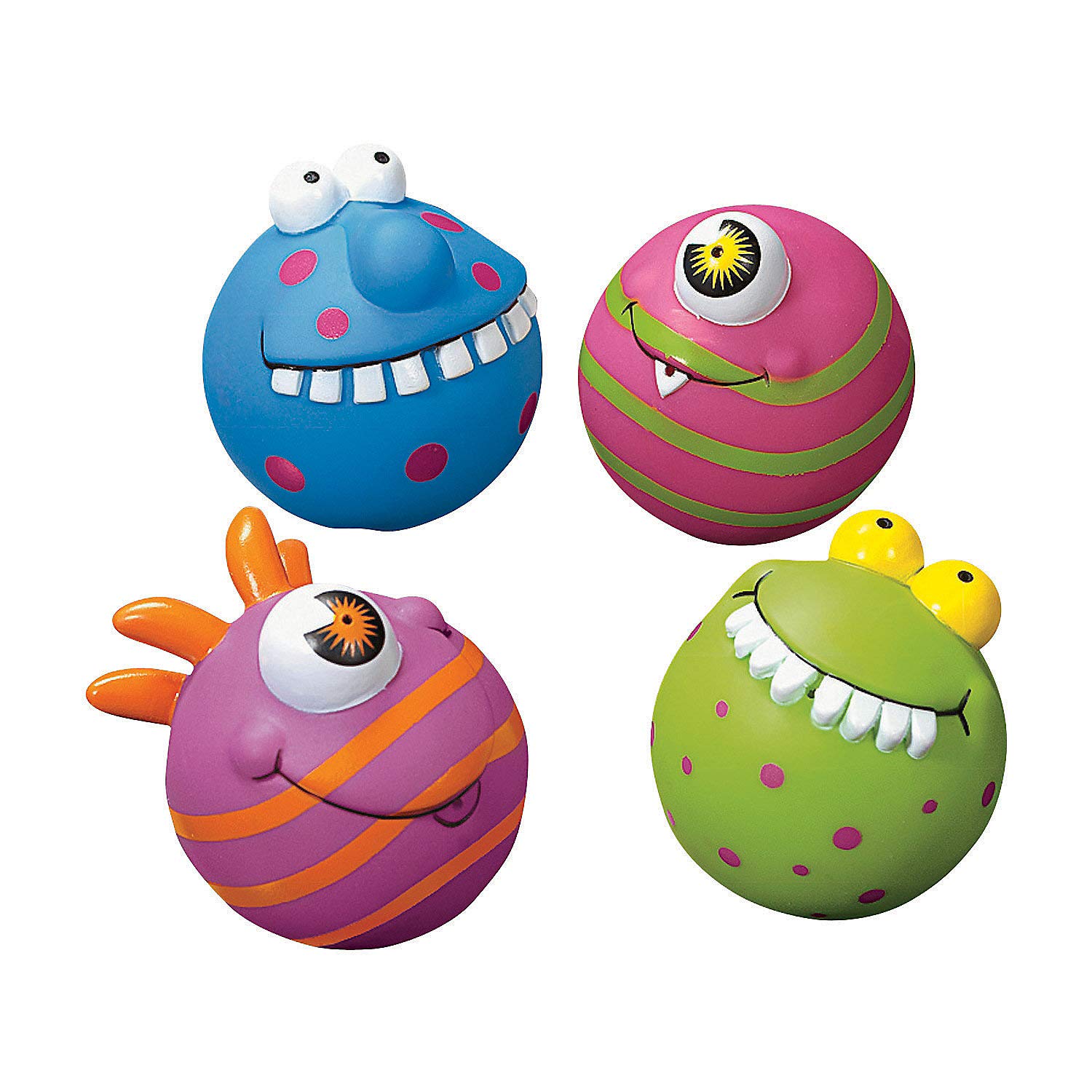 Amazon.com: Fun Express Large Monster Squirt Balls - Bath, Summer