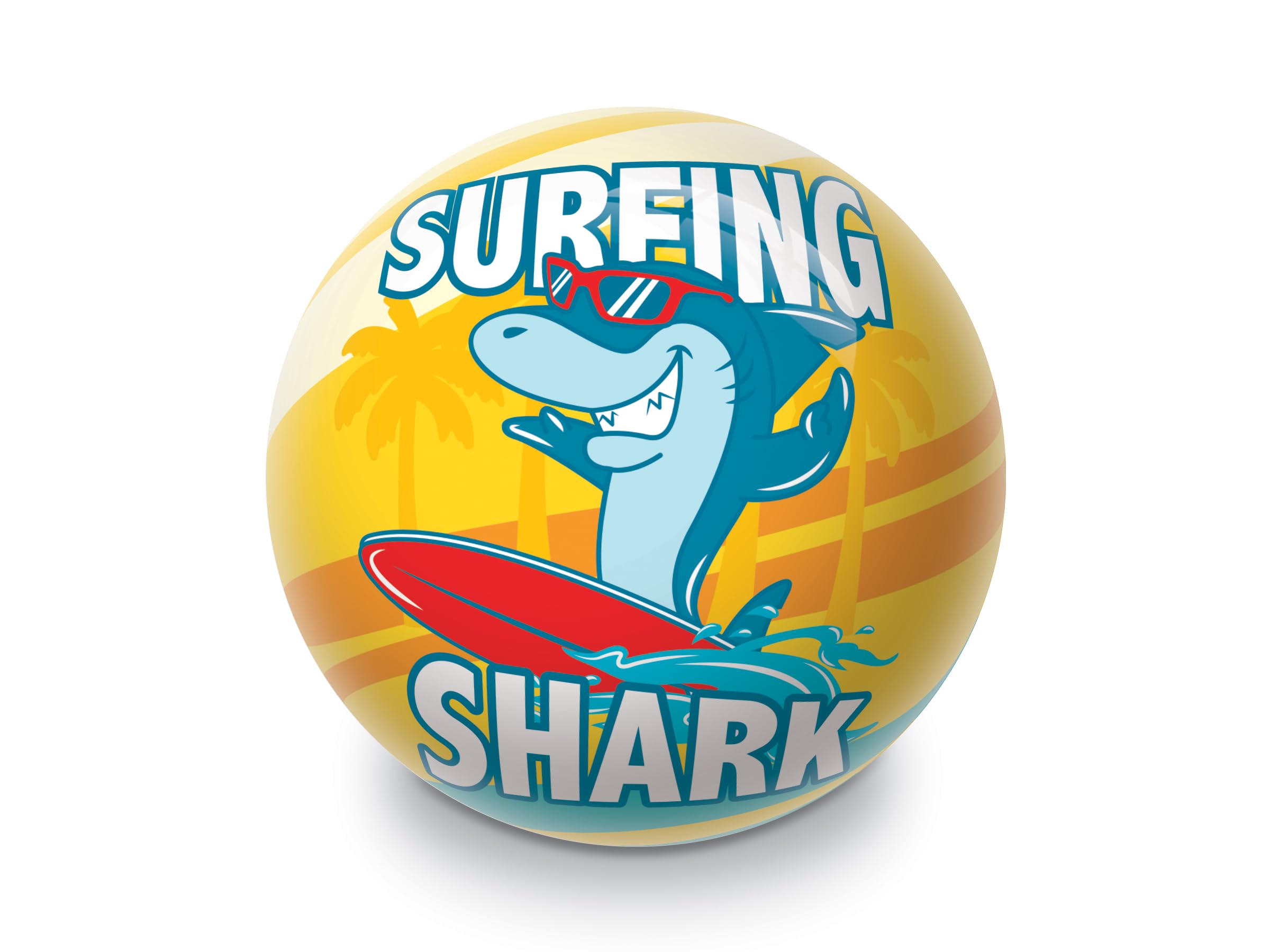Ballon Bio-ball SURFING SHARK – 230 Mm – Souple Et écolo Pour Le Sport Ou Le Jeu