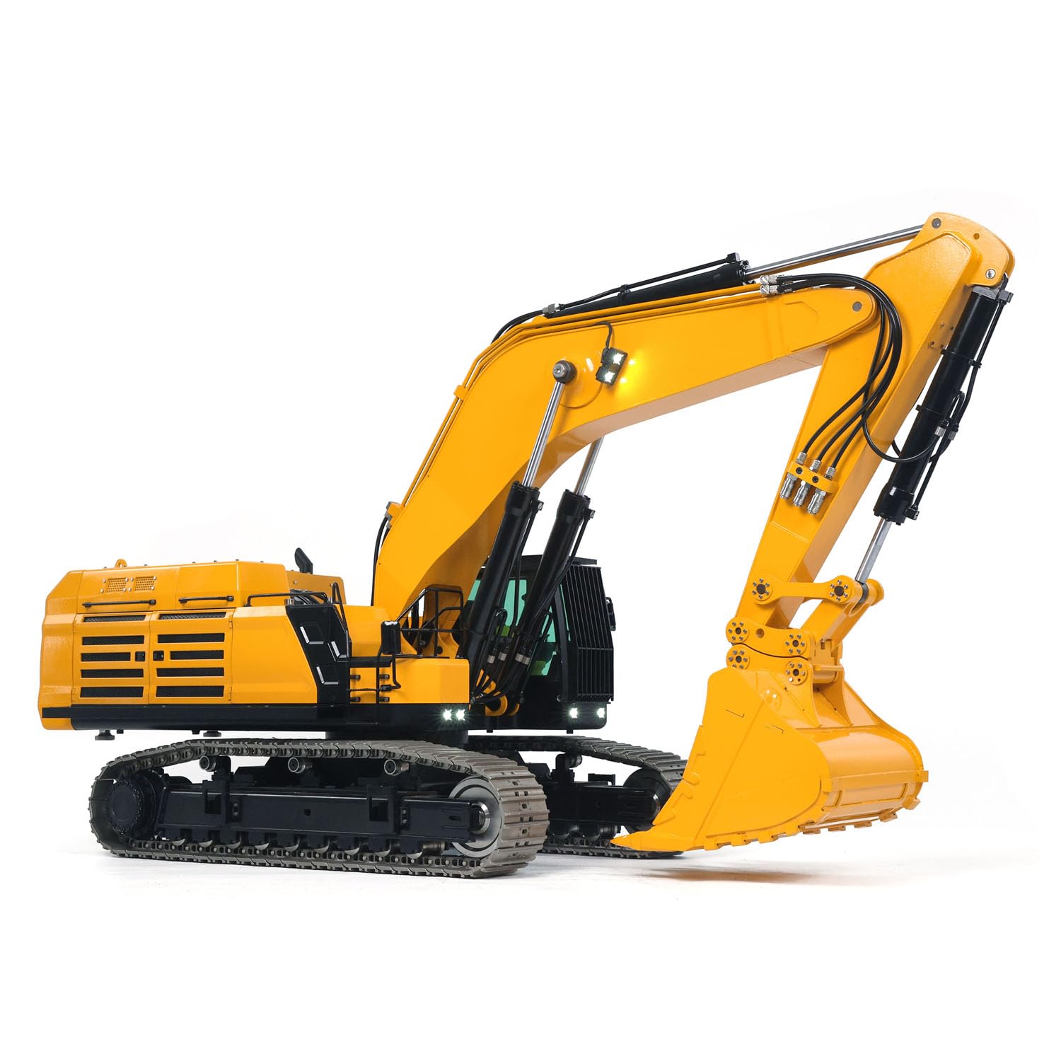 Escavatore idraulico pesante 1/12 RC 395F in metallo telecomandato pronto